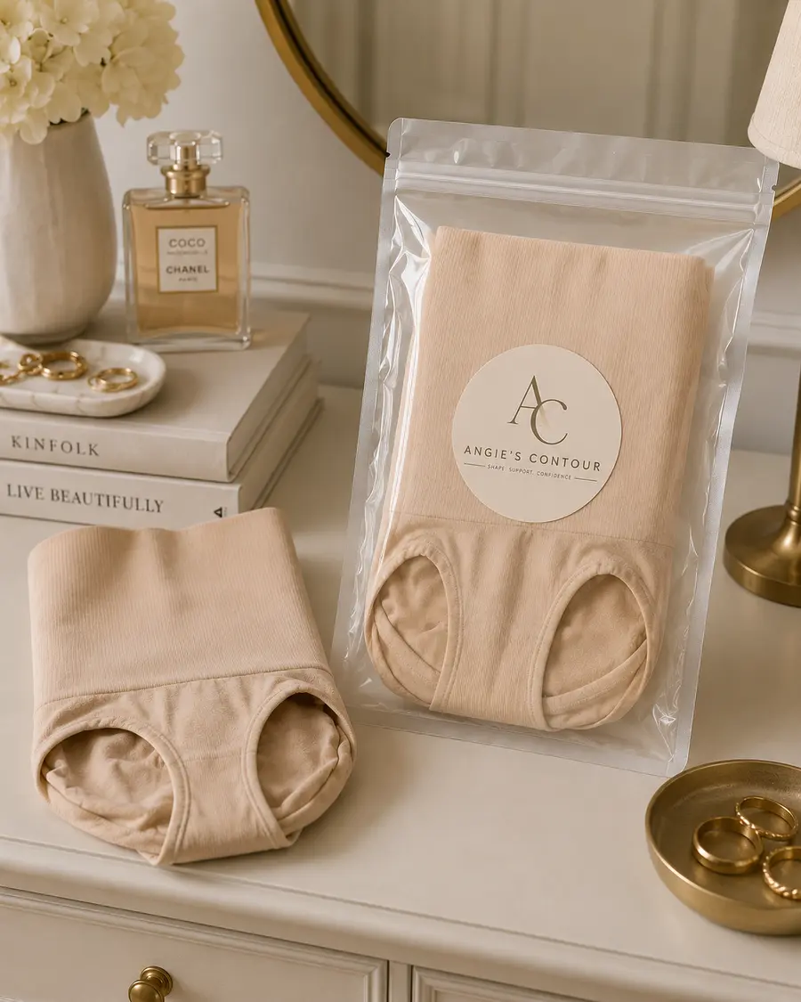 High Waist Girdle Panty shaping detail