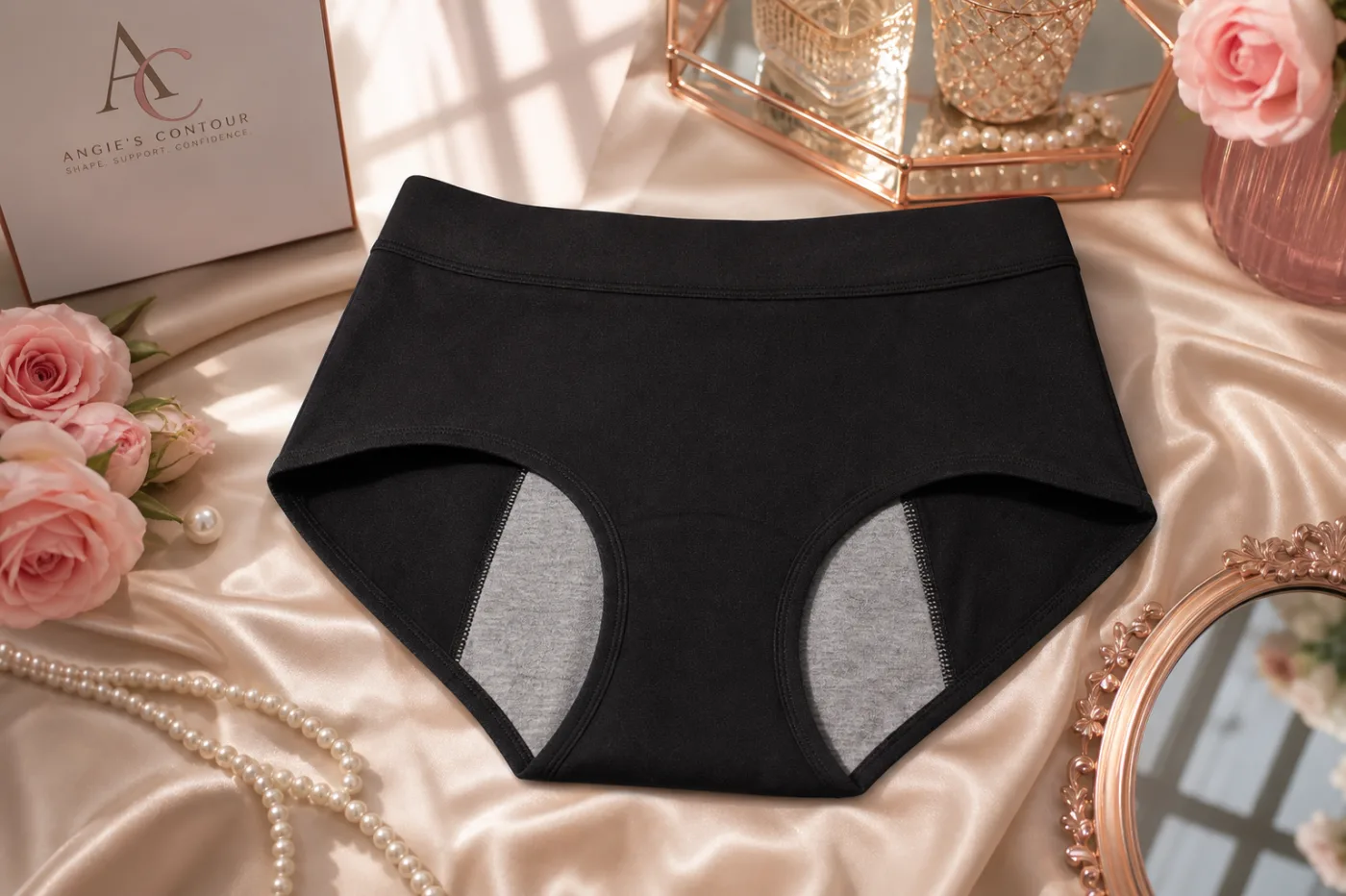 Menstrual Panty black display product photo